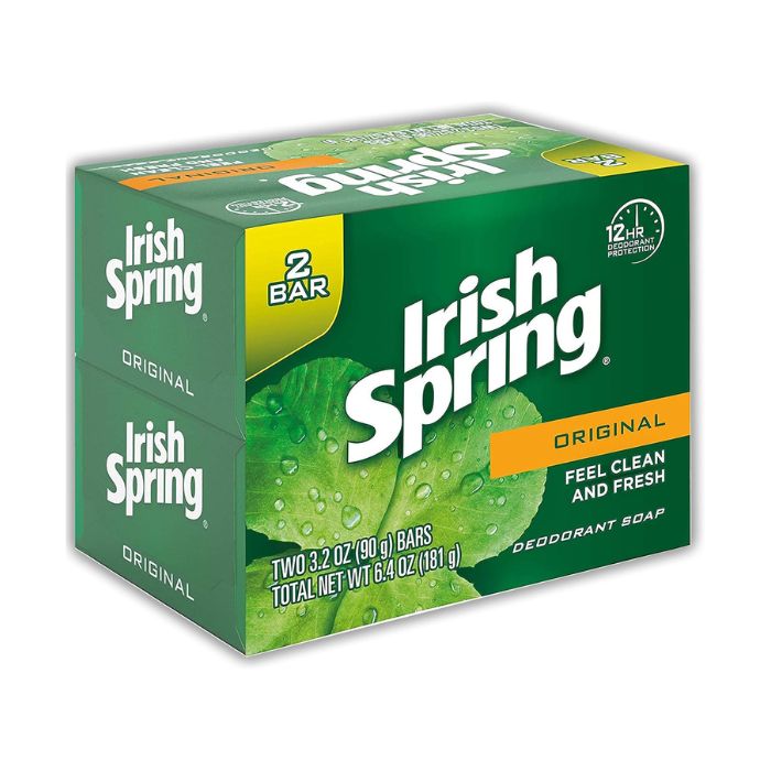 Irish Spring Original Scent Bar Soap 3.2 oz. Pack of 2 - Image 3