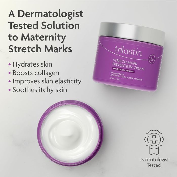 TriLASTIN Maternity Stretch Mark Prevention Cream - Image 3