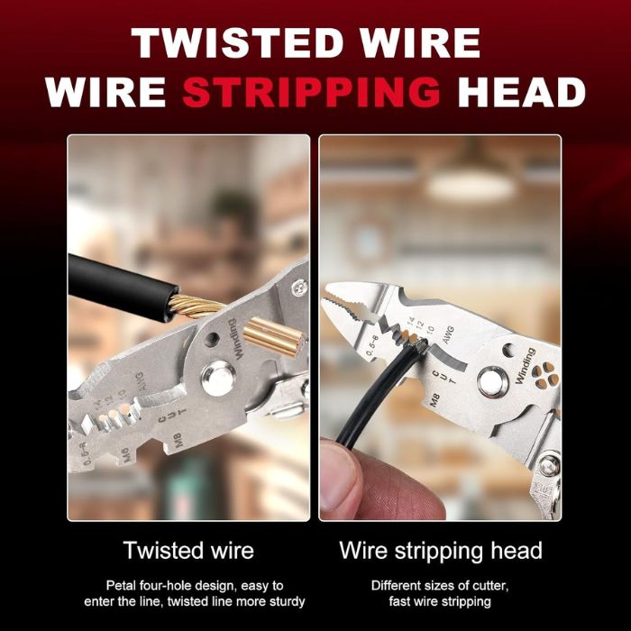 Wire Stripper-Multi Wire Stripper Tool with 14 Functions - Image 3