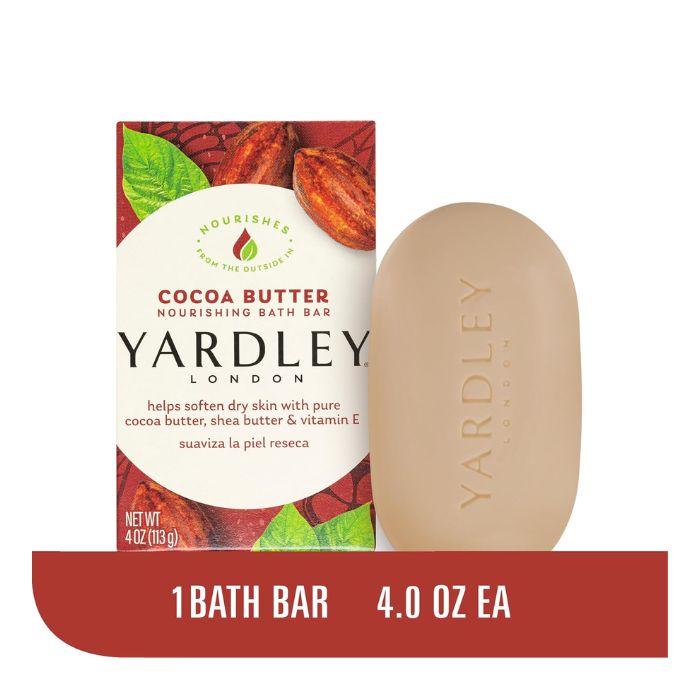 Yardley London Nourishing Bath Soap Bar Cocoa Butter - Image 2