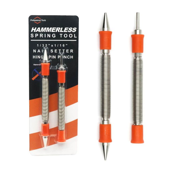 2-Piece Dual Head Nail Setter and Door Hinge Pin - Image 2